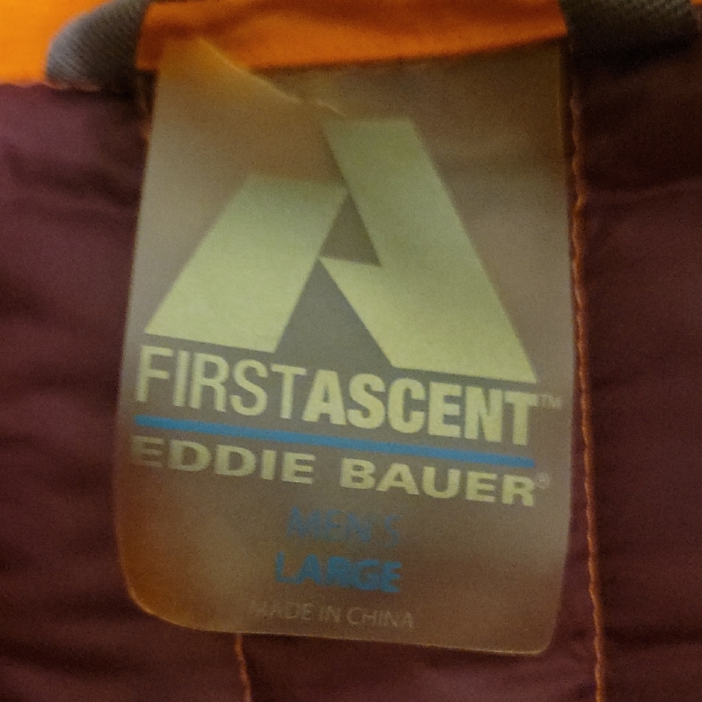 Eddie Bauer Vibrant Orange Puffer Jacket - Picture 3 of 5
